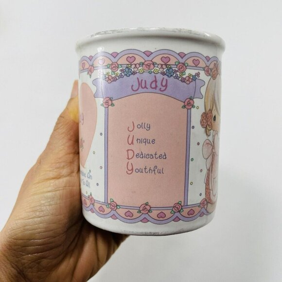Precious Moments Enesco Judy Mug  Mother Women Girl Name Meaning Personalized - Picture 3 of 12